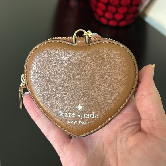 Kate Spade Brown Pretzel Keychain Bag - Picture 8 of 9